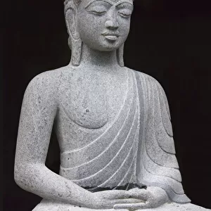 Buddhist rock statue at Mahaballipuram Monuments