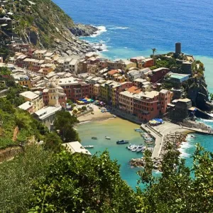 Vernazza Coastal Town Print