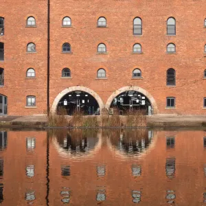 Building reflected on the Rochdale canal Building reflected on the Rochdale canal