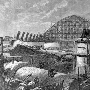 St Pancras Station Print, February 1868 St Pancras Station Print, February 1868