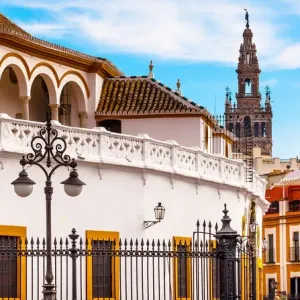 Seville Bullring and Giralda Spire Print