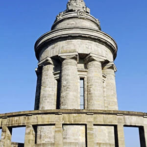 Burschenschaftsdenkmal fraternity monument on the Goepelskuppe peak, war memorial for fallen members of the student fraternities, National Memorial of the Deutsche Burschenschaft German fraternity association to commemorate the Unification of Germany in 18