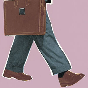 Businessman Walking with Briefcase