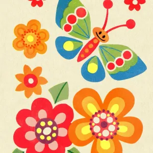 Butterfly and Flowers Butterfly and Flowers