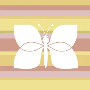 Butterfly on Striped Background Butterfly on Striped Background