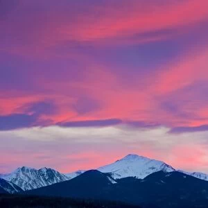 Byers Peak, Colorado mountains, sunset