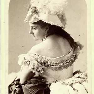 Cabinet Card Portrait of Stage Actress Fanny Davenport