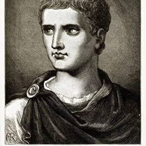 Caesar Augustus Roman Emperor Engraving
