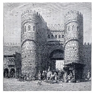 Cairo gate Bab al-Futuh 1882