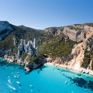 Cala Goloritze, Orosei Gulf Coastline, Sardinia Island, Italy