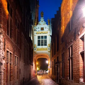 CallejAon del Asno Ciego, Bruges, Flanders, Belgium CallejAon del Asno Ciego, Bruges, Flanders, Belgium