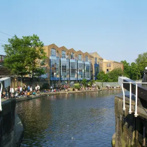 Camden Lock Sluice Gate Print Camden Lock Sluice Gate Print