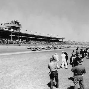 Cameramen Filming Daytona 500 Auto Race Cameramen Filming Daytona 500 Auto Race