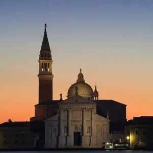 Campo San Georgio at dusk, Venice, Italy Campo San Georgio at dusk, Venice, Italy