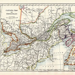 Canada map 1883