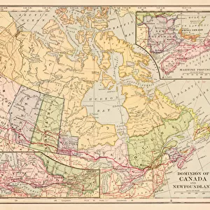 Canada map 1898