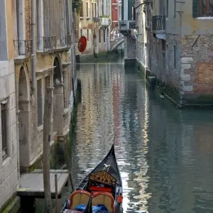 In the canals of Venice Italy