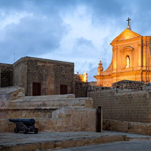 Cannon, Citadelle De Victoria, Victoria, Gozo, Malta