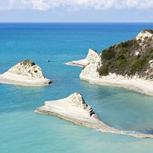 Cape Drastis cliffs on Corfu Island, Ionian Islands, Greece