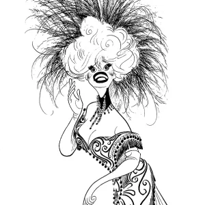 Caricature Of Carol Channing Caricature Of Carol Channing