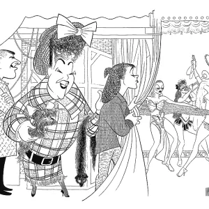 Caricature Of The Cast Of Gypsy Caricature Of The Cast Of Gypsy