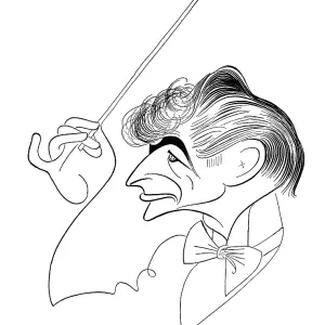 Caricature Of Leonard Bernstein Caricature Of Leonard Bernstein