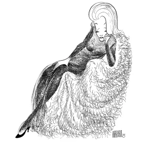 Caricature Of Marlene Dietrich Caricature Of Marlene Dietrich