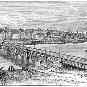19th Century Print of Carlisle Bridge, Londonderry 19th Century Print of Carlisle Bridge, Londonderry