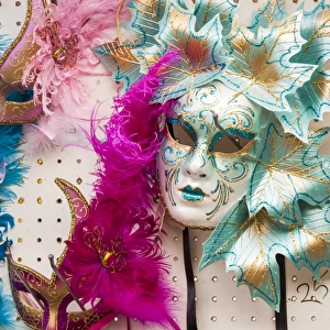 Carnival mask and feather boa