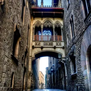 Carrer del Bisbe Barcelona Print Carrer del Bisbe Barcelona Print