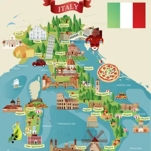 Map Poster Print Collection: Cartoon Maps