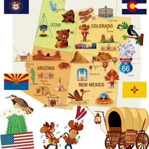 Cartoon Map of USA Cartoon Map of USA