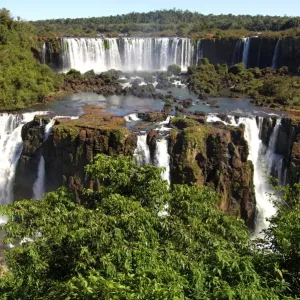 Iguazu Waterfalls Print with Rainbow Iguazu Waterfalls Print with Rainbow