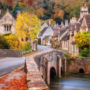Castle Combe in Wiltshire, England in the Autumn Castle Combe in Wiltshire, England in the Autumn