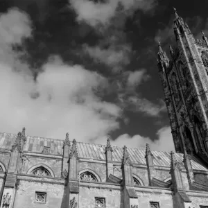 Black and White Print of Canterbury Cathedral Black and White Print of Canterbury Cathedral