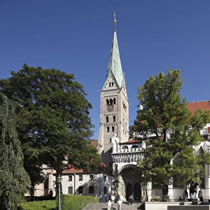 Cathedral, Augsburg, Schwaben, Bavaria, Germany, Europe