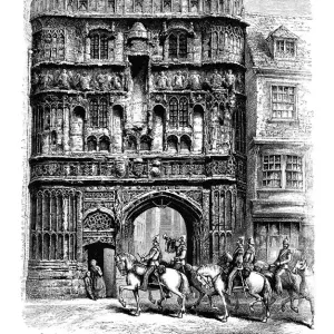 The Cathedral Precinct Gate Print, Canterbury The Cathedral Precinct Gate Print, Canterbury