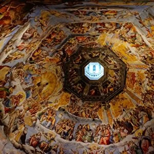 Ceiling of the Cupola of the Duomo of Florence, Italy