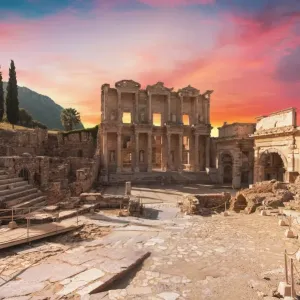 Celsus Library in Ephesus, Turkey Celsus Library in Ephesus, Turkey