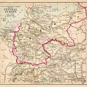 Central Europe map 1881 Central Europe map 1881