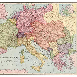 Central Europe map 1892
