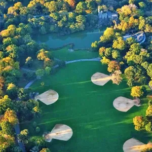 Central Park Ballfields Aerial Print Central Park Ballfields Aerial Print