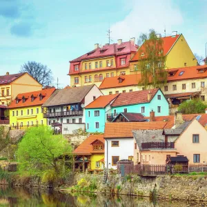 Cesky Krumlov at sunrise - Czech Republic