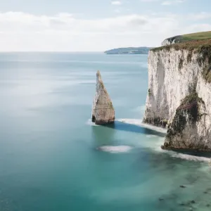 Chalk Stack Print at Old Harry Rocks, Dorset