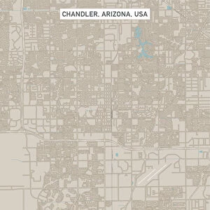 Chandler Arizona US City Street Map