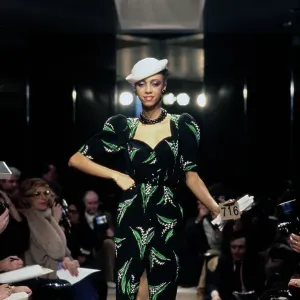 Chanel 1979 Spring-Summer Floral Print Fashion Show. Art Prints