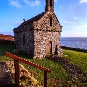 The Chapel of St Non Print, Pembrokeshire Landscape The Chapel of St Non Print, Pembrokeshire Landscape