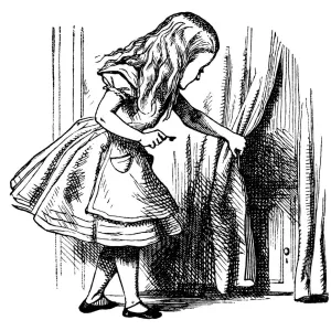 Whimsical Alice in Wonderland Print for Children Whimsical Alice in Wonderland Print for Children
