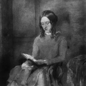 Watercolour portrait of Charlotte Bronte Print Watercolour portrait of Charlotte Bronte Print