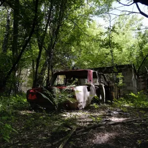 Chernobyl Exclusion Zone Print: Abandoned Village of Zalissya Chernobyl Exclusion Zone Print: Abandoned Village of Zalissya